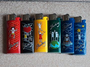 6 ACCENDINI SMOKING SERIE COMPLETA CITY-FREE-CLEEP