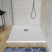 Piatto doccia 80 x 80 nuovo effetto pietra bianco