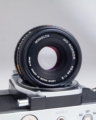 MinoltaMD rokkor 45mm F2 SOLO OBIETTIVO NO CORPO.