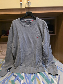 Maglione girocollo Tommy Hilfiger Cashmere Grigio