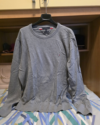 Maglione girocollo Tommy Hilfiger Cashmere Grigio