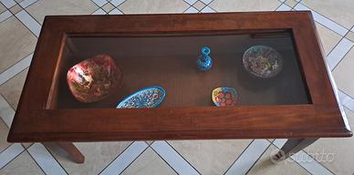 Tavolino vetrina da salotto