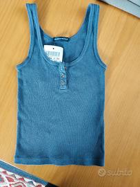 canotta ragazza grigio blu