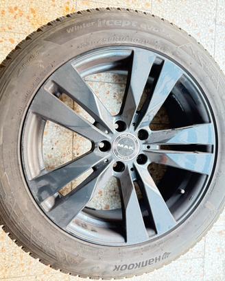 Cerchi mak 18 + gomme nuove invernali hankook