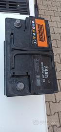batteria per auto  74 ampere