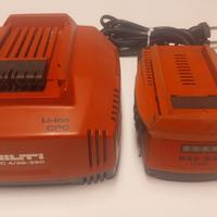 Carica batterie Hilti C4/36 -350 +1 batteria
