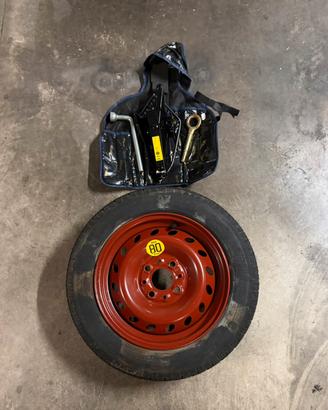 Kit Ruotino di Scorta 135/70 R13 + Cric - Fiat600