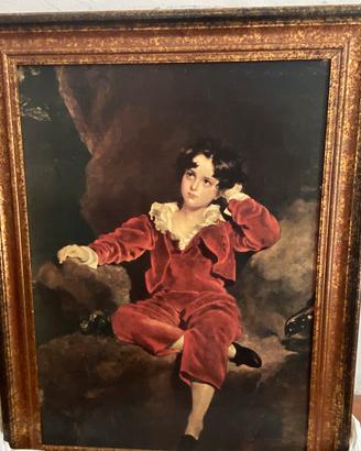 The Redboy - quadro olio su tela