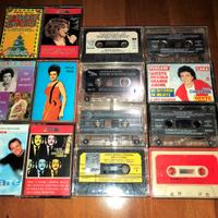 Musicassette stereo 7 varie LOTTO di 14 audio cass