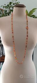 COLLANA FATTA A MANO PIETRE NATURALI E RAME