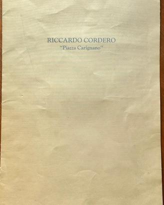 Incisione di Riccardo Cordero