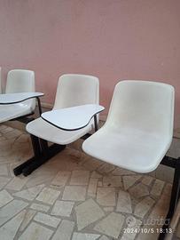 Coppia panche su struttura metallica