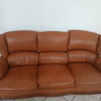 Divano vintage in vera pelle