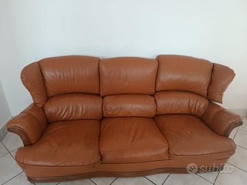 Divano vintage in vera pelle