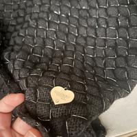 Sciarpa e cappello Colombo M. neri in maglia nuovi