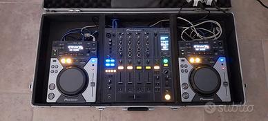 Consolle Pioneer DJM 800 + CDJ 400 + Flight case