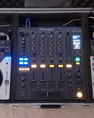 Consolle Pioneer DJM 800 + CDJ 400 + Flight case