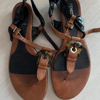 Sandali originali Fendi in pelle – Tg. 39 –