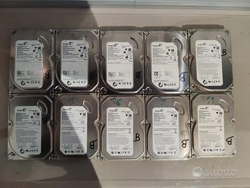 Lotto 10 Hard Disk Interni PC 3,5 250-160-80GB