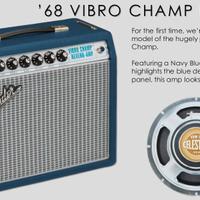 Fender 68 Custom Vibro Champ Reverb Navy Blue