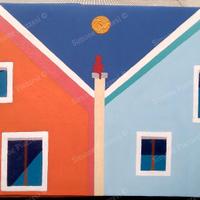 Quadro di Simone Piazzesi - FINESTRE CON GATTO