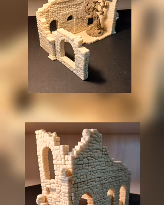 Elemento scenico Terrain wargame Scenery Ruins 