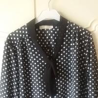 ELEGANTE BLUSA,SETA ARTIFICIALE , FIOCCO. TG.44-48