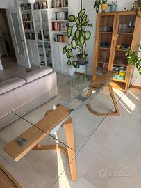 Tavolo allungabile in rovere