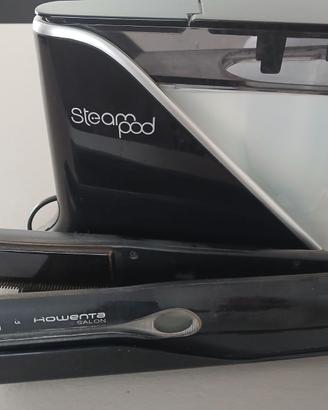 Piastra capelli steam pod professional