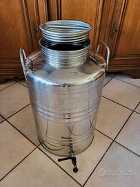 Fusto acciaio inox 18/10 da 50 litri con rubinetto