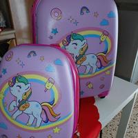 trolly e zaino unicorno 