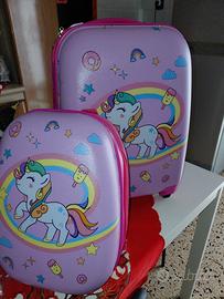 trolly e zaino unicorno 