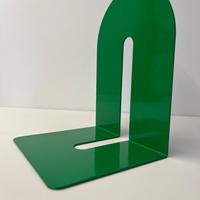Fermalibro Rexite Duplo in metallo verde, vintage