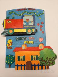 Organizzatore in legno da parete bambino