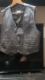 gilet pelle vintage 