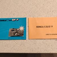 Libretto macchina fotografica Konica c35
