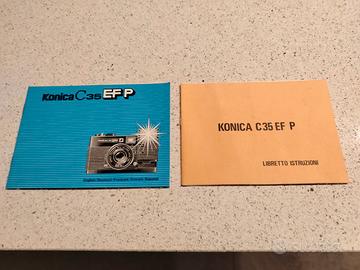 Libretto macchina fotografica Konica c35