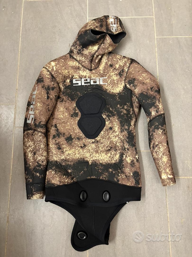 Seac sub - Seac Giacca Gannet Camo Brown 7mm L Mimetico Marrone