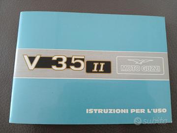 Libretto istruzioni Moto guzzi V 35 II