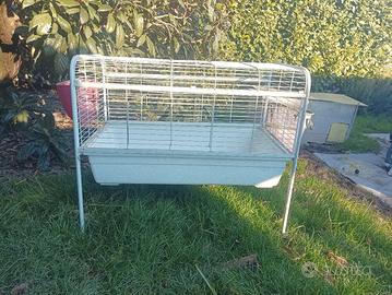 Gabbia per conigli o galline con pulcini 