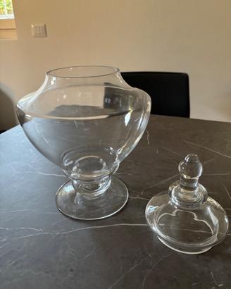 Biscottiera in vetro con tappo  - 35 cm circa