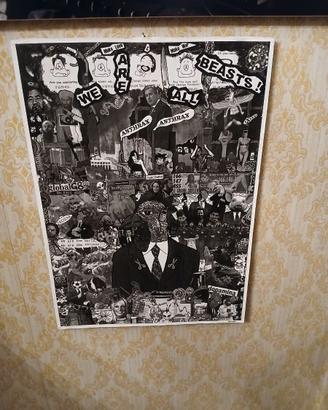 Quadro collage di Sordi Alberto