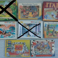 Lotto di num. 6 puzzle usati