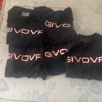 5 t-shirt  Givova tshlia M blu allenamento calcio