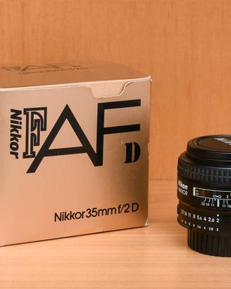 Nikon obiettivo  Nikkor 35mm f2 AF D con box