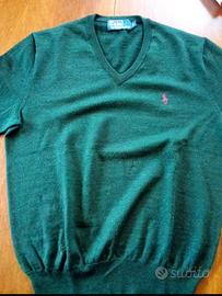 MAGLIONE RAULPH LAUREN VERDE 100% ORIGINALE✅