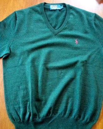 MAGLIONE RAULPH LAUREN VERDE 100% ORIGINALE✅