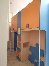 CAMERETTA DOPPIO PONTE ARANCIO – BLU PUZZLE