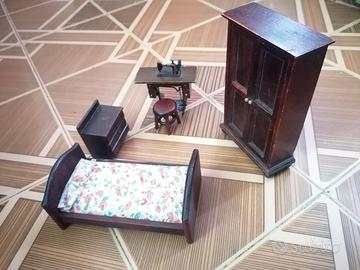 Camera da letto miniature casa delle bambole usat 