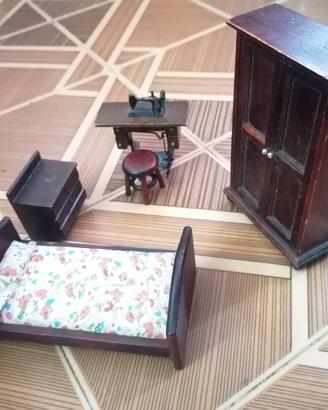 Camera da letto miniature casa delle bambole usat 